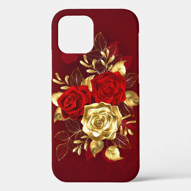 Three Jewellery Roses Case-Mate iPhone Case (Back)