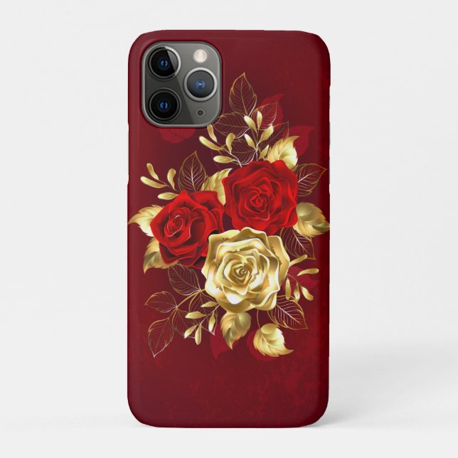 Three Jewellery Roses Case-Mate iPhone Case (Back)
