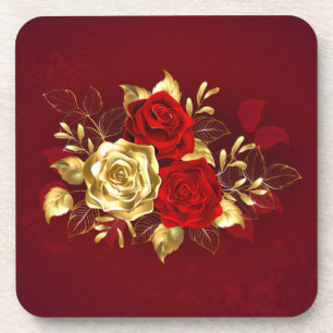 Three Jewellery Roses Coaster
