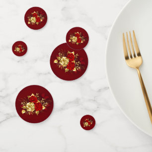 Three Jewellery Roses Confetti