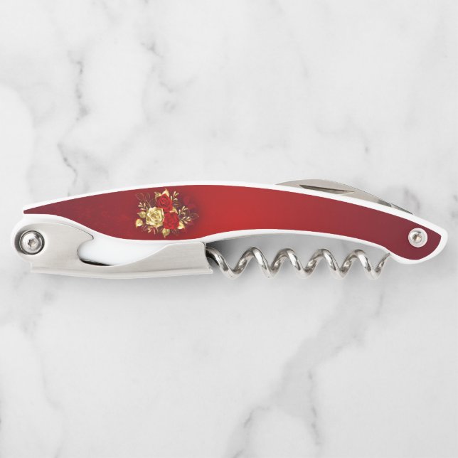 Three Jewellery Roses Corkscrew (Front)