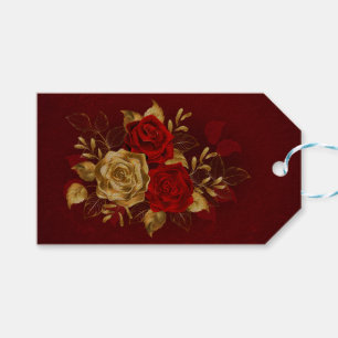 Three Jewellery Roses Gift Tags