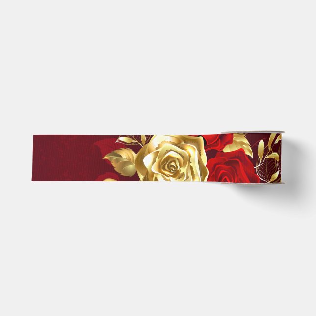 Three Jewellery Roses Grosgrain Ribbon (Front)