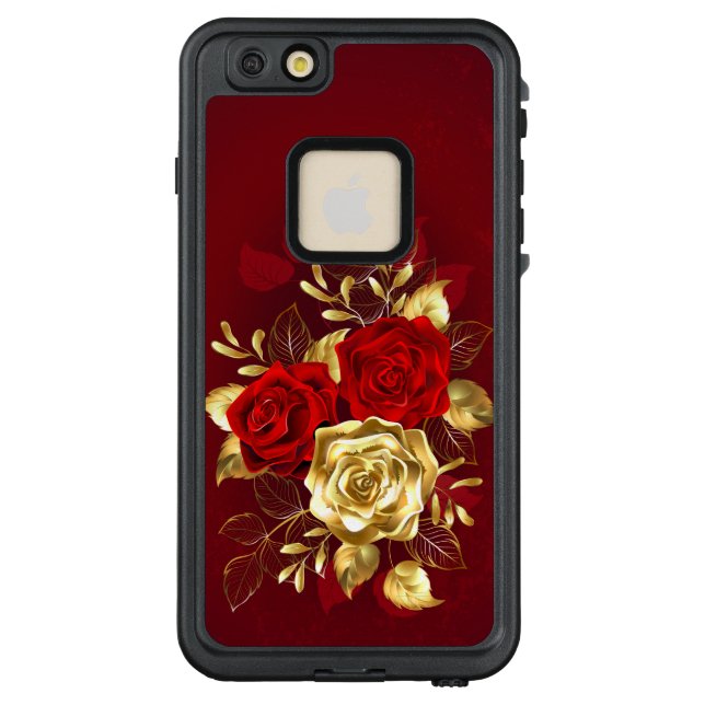 Three Jewellery Roses LifeProof iPhone Case (Back)