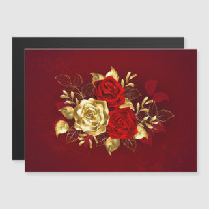 Three Jewellery Roses Magnetic Invitation