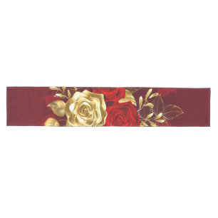Three Jewellery Roses Medium Table Runner