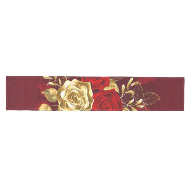 Three Jewellery Roses Medium Table Runner (Horizontal)