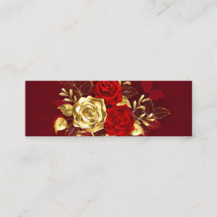 Three Jewellery Roses Mini Business Card
