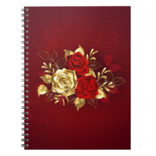 Three Jewellery Roses Notebook