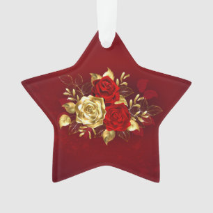 Three Jewellery Roses Ornament