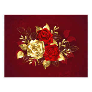 Three Jewellery Roses Photo Print