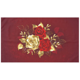 Three Jewellery Roses Tablecloth