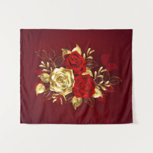 Three Jewellery Roses Tapestry