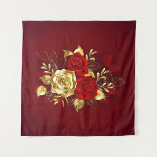 Three Jewellery Roses Tapestry