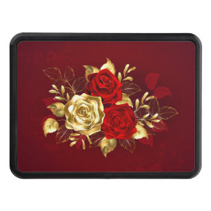 Three Jewellery Roses Trailer Hitch Cover