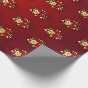 Three Jewellery Roses Wrapping Paper