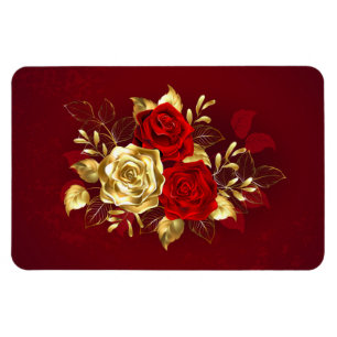 Three Jewelry Roses Magnet