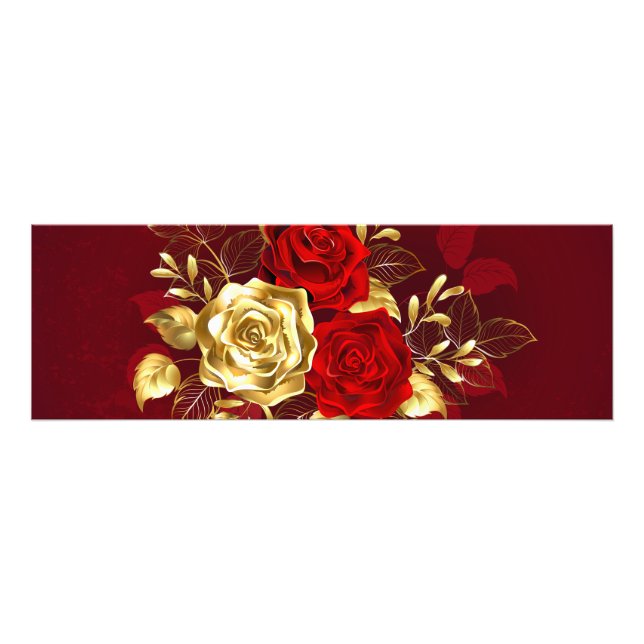 Three Jewelry Roses Photo Print (Front)