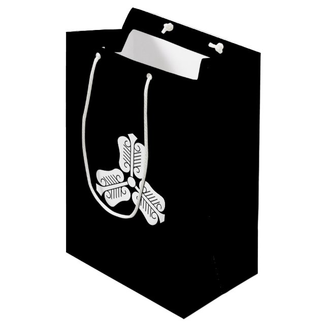 Three Karafuku Uchiwa Medium Gift Bag (Front Angled)