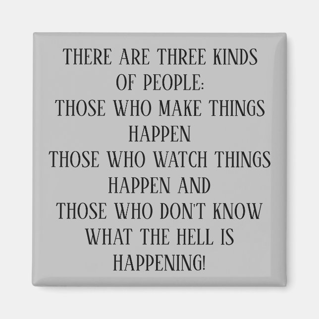 THREE KINDS OF PEOPLE MAGNET (Front)
