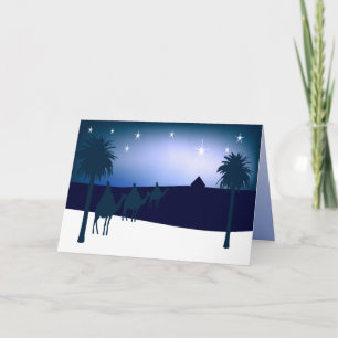 Three Kings Bethlehem Christian Christmas Card