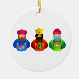 Three Kings Ceramic Ornament