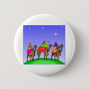 Three Kings Follow Star 2 Inch Round Button