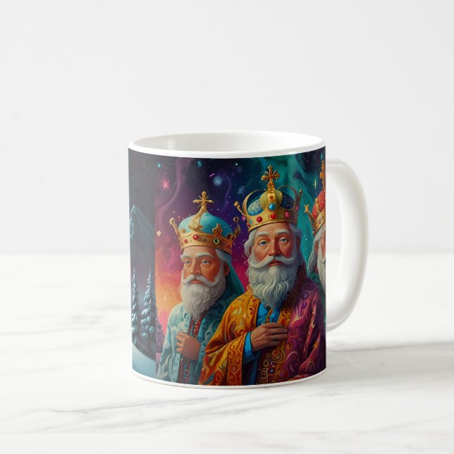 Three Kings Merry Christmas  Coffee Mug (Front Right)