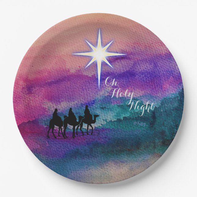 Three Kings Paper Plate (Front)