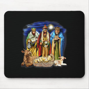 Three Kings Shirt Nativity Scene Shirt Christmas S Mouse Pad