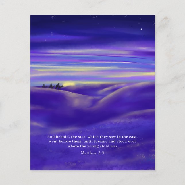 Three Kings watercolor Personalized Budget (Front)
