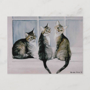 "Three Kittens" Art Reproduction Postcards