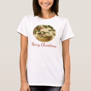 Three Kittens in a Basket Shirt