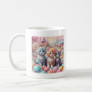 Three Kittens in Candy Land T-shirt Coffee Mug
