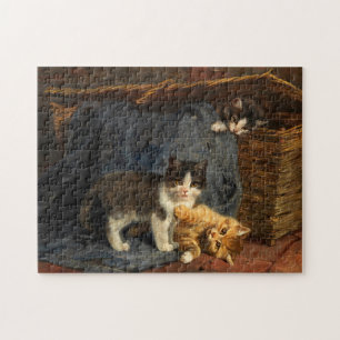 Three Kittens   Julius Adam the Younger Jigsaw Puzzle