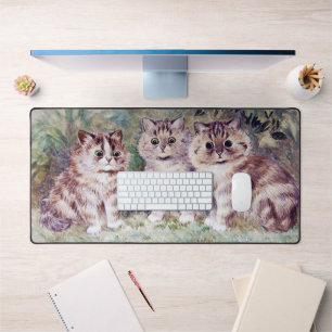 Three Kittens, Louis Wain Desk Mat
