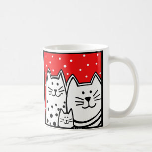Three Kitties Coffee Mug