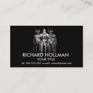 Three knights business card