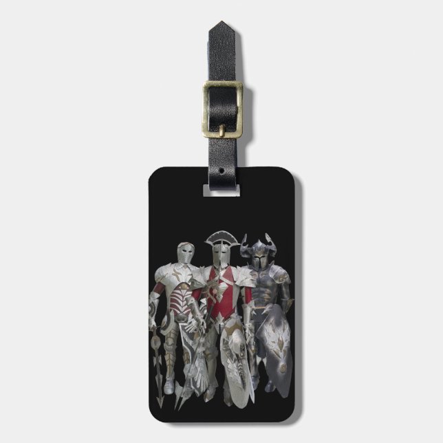 Three knights luggage tag (Front Vertical)