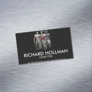 Three knights Magnetic business card