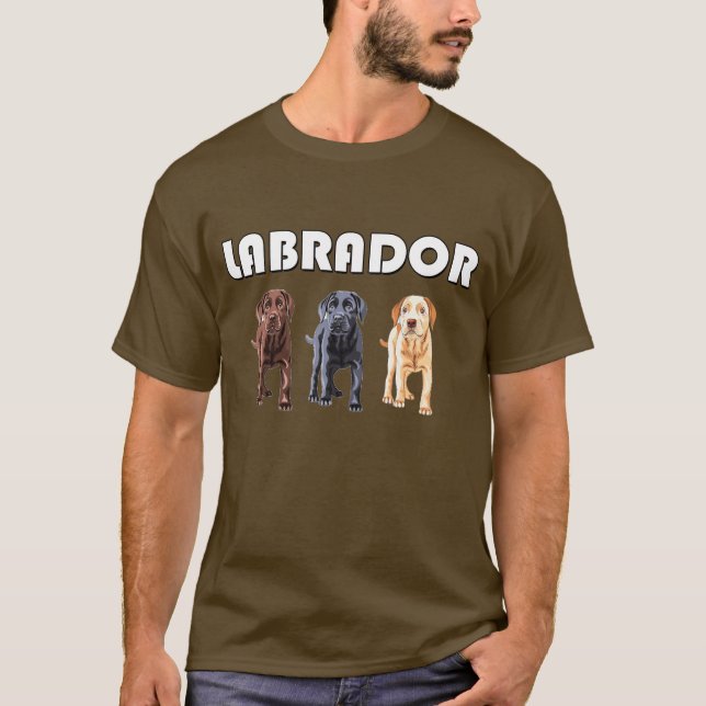 three labrador colours T-Shirt (Front)