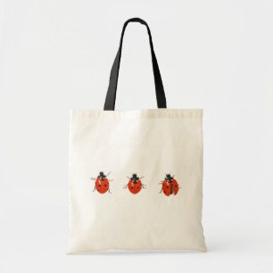Three ladybirds 2013 tote bag