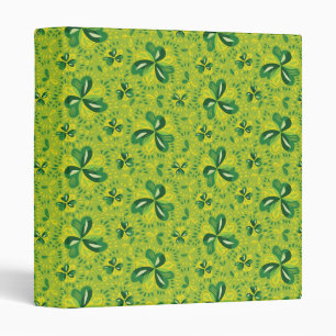 Three Leaf Clovers Decorative Pattern Binder