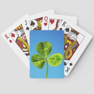 three leaved clover playing cards