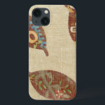 Three Leaves on Linen Texture Background iPhone 13 Case<br><div class="desc">The best things come in threes! Set on a linen background these leaves look like they are floating toward the ground in an autumnal tumble. Catch them and place them on your wall today!</div>