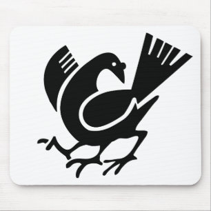 Three Legged Crow Mouse Pad