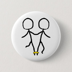 Three Legged Race 2 Inch Round Button
