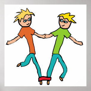 Three Legged Race Poster