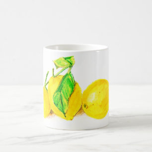 three lemons coffee mug