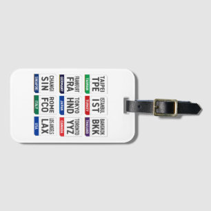 Three Letter Code Luggage Tag